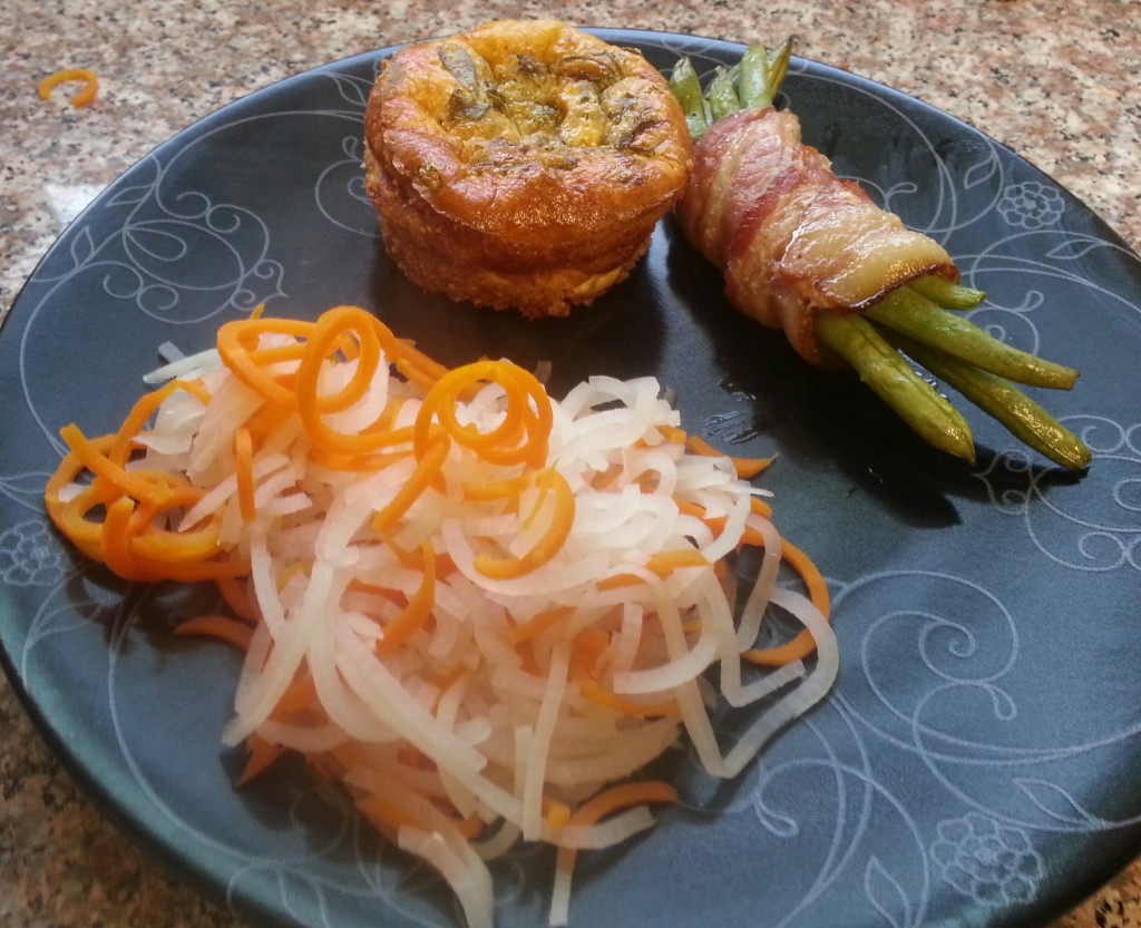 carrot noodles and turnip noodles