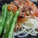 Low carb spaghetti and meat sauce