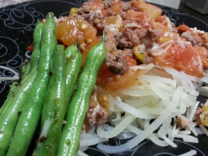 Low Carb Pasta and Meat Sauce nutrition