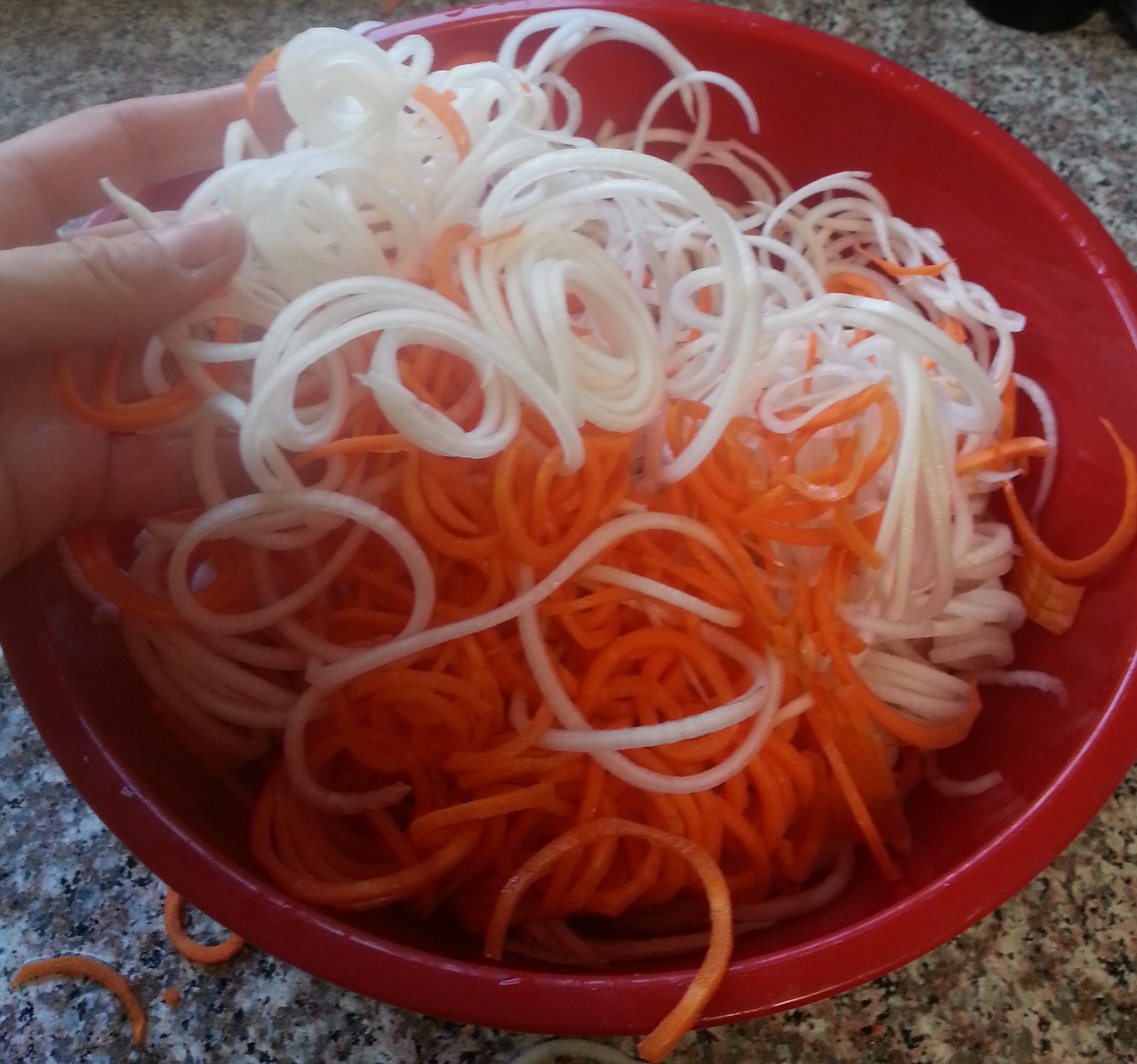 Turnip and Carrot Noodles