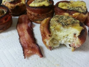 It is totally OK to sample the bacon and egg bacon muffins on a Sunday night