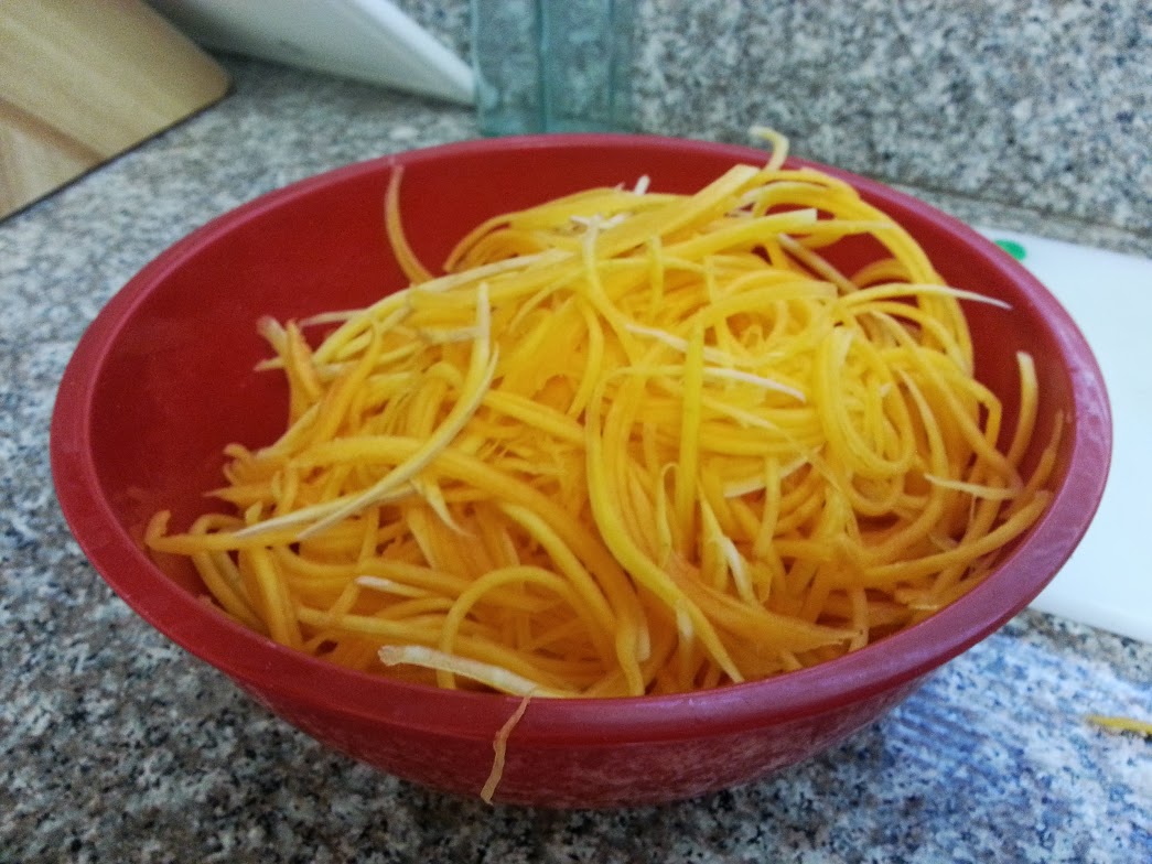 Before - Lots of butternut squash noodles!