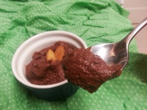 Chocolate eggplant mousse