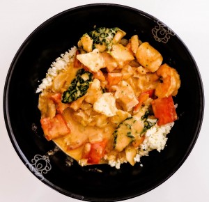 low carb seafood curry