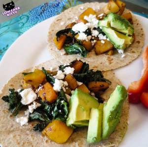 butternut squash kale taco