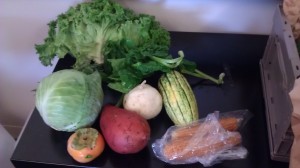 Some of the fruits n veggies from my CSA box 
