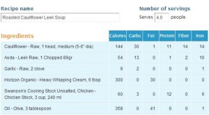 8 net carbs per serving. Trust me, one serving is very filling!