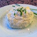 Cauliflower sour cream and chive mash