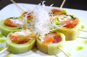 Cucumber wrapped rolls
