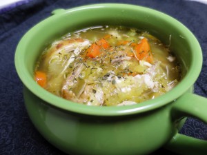 Low carb chicken noodle soup