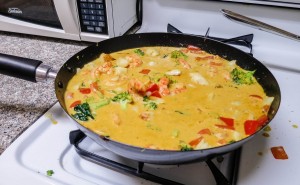low carb seafood curry