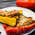 Low carb vegetarian stuffed peppers